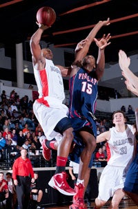 Marcus Smart takes it to the hoop against Findlay Prep.