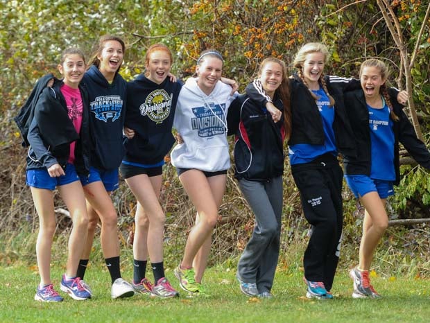 The East Hampton girls team.