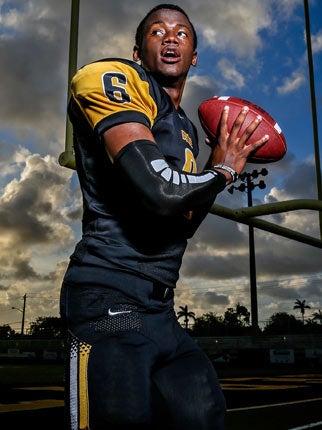 Quarterback Torrance Gibson is the country's No. 15
recruit overall in the 247Sports Composite rankings.