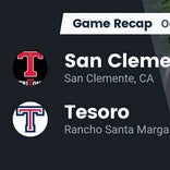 Football Game Recap: Tesoro Titans vs. San Clemente Tritons