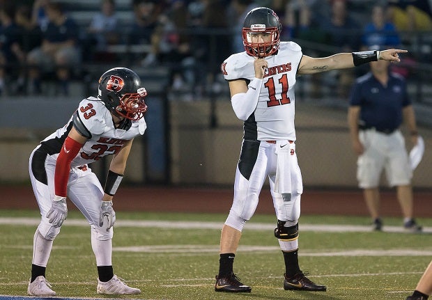 Dubois quarterback Matt Miller, seen in a 2017 game, threw for 787 yards and 10 touchdowns in his first high school varsity game, a 107-90 loss to Meadville. (Photo: Eric Elliott)