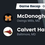 Football Game Recap: Calvert Hall Cardinals vs. McDonogh Eagles