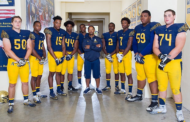 Head coach Roger Harriott (center) boasts one of the most talented teams in the nation.