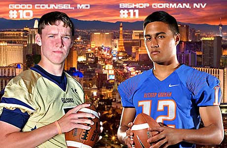 The No. 10 and No. 11 teams square off in the showdown between Our Lady of Good Counsel and Bishop Gorman.