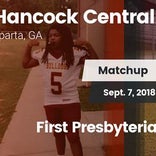 Football Game Recap: Hancock Central vs. First Presbyterian Day