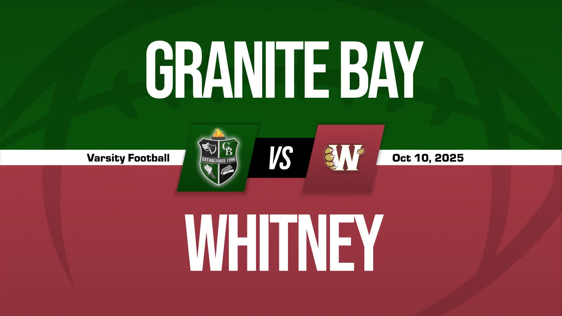 Football Game Preview: Whitney Wildcats vs. Folsom Bulldogs + How To Watch