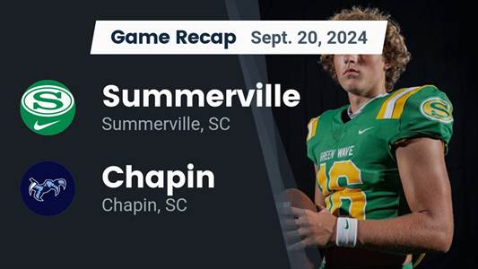 Football Recap: Chapin Takes Loss Despite Strong  Efforts from  