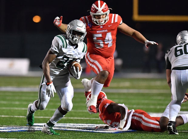 Shamar Garrett (24) had little running room all night, but he made the most of it. 