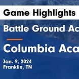 Dynamic duo of  Griffin Cooper and  Jeremy Jackson lead Columbia Academy to victory