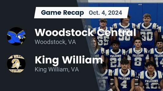 Football Recap: King William Sets Scoring Season-High Against Ro