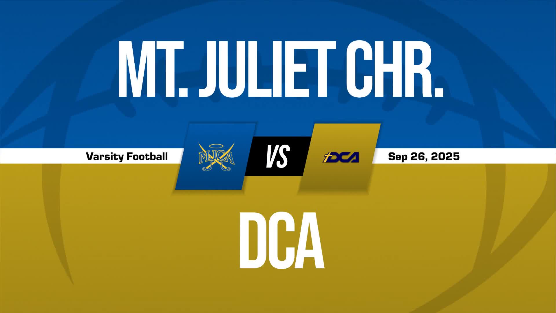 Football Recap: Mount Juliet Christian Academy Takes a Loss