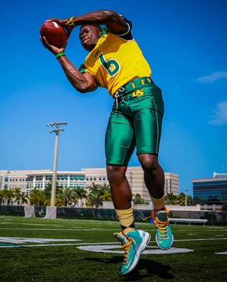 Receiver Sam Bruce