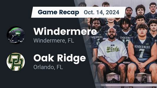 Football Recap: Windermere Extends Winning Streak to Seven
