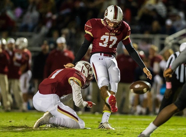 Brenton King of Mill Creek kicked a 56-yard field goal in 2016, which was tied for the longest in high school football that year. MaxPreps highlights the longest field goals from each year since 1959. (Photo: Will Fagan)