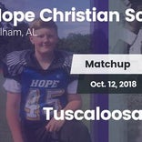 Football Game Recap: Hope Christian vs. Tuscaloosa Christian