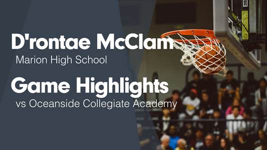 D'rontae Mcclam Game Report: @ East Clarendon