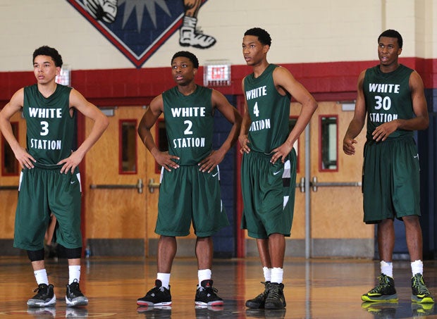 From left to right, Chris Chiozza, Nych Smith, Curtis Phillips and LeRon Black hope to deliver another successful chapter to White Station's storied hoops history.