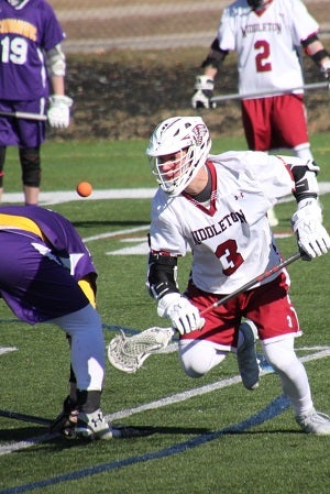 Kapp started out as a hockey player, but switched
to lacrosse and now is a leader and mentor
on his Middleton team.