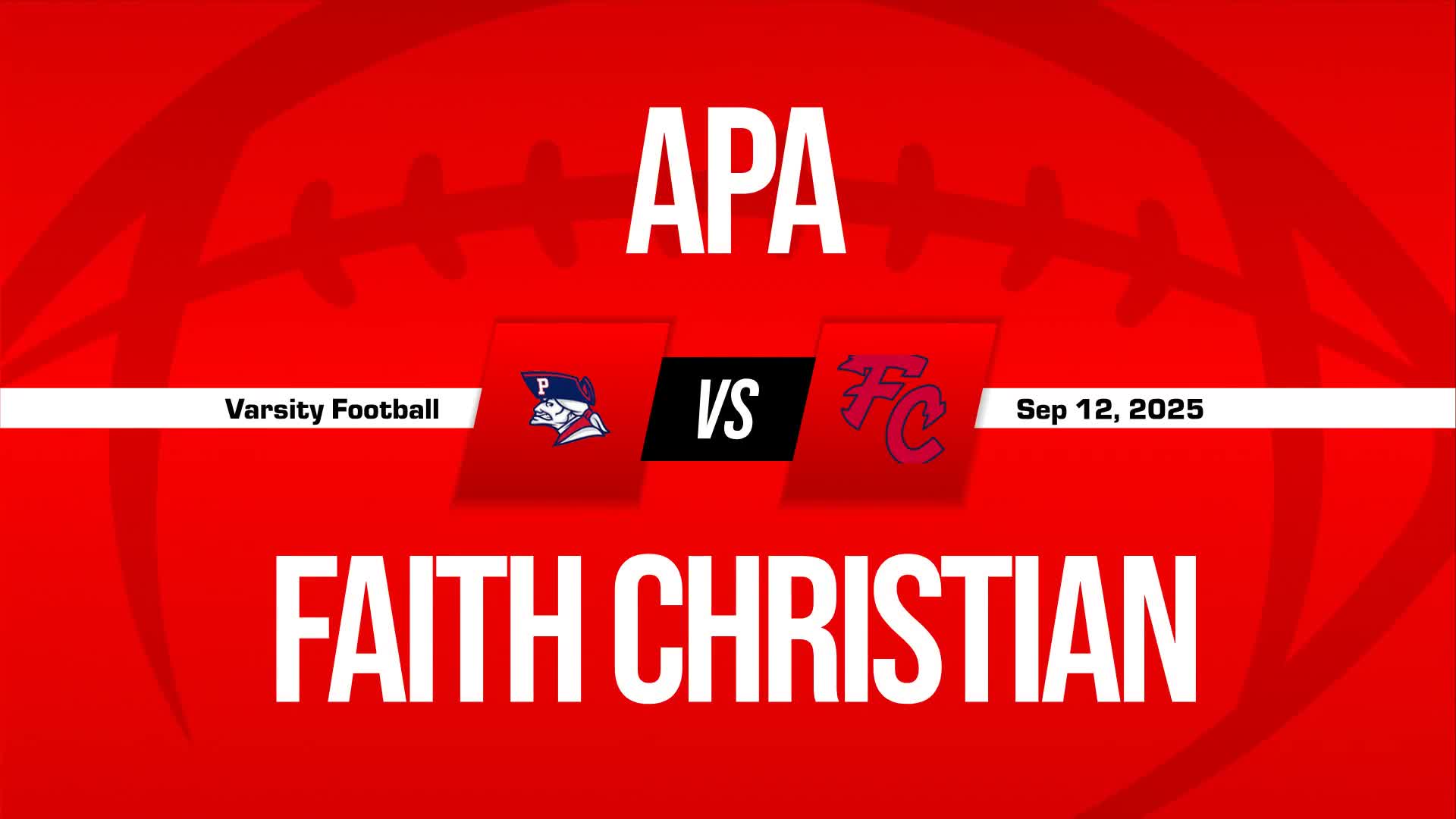 Football Game Preview: Faith Christian Patriots vs. Halifax Academy Vikings
