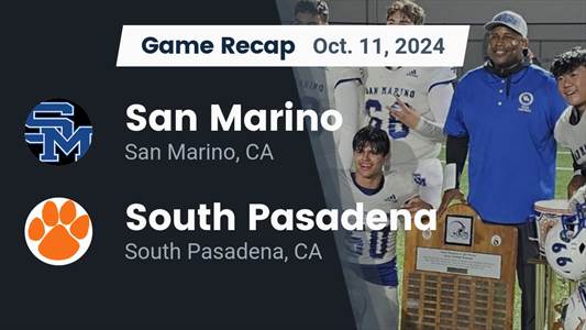 Football Recap: Trey Freking Leads South Pasadena to Victory ove