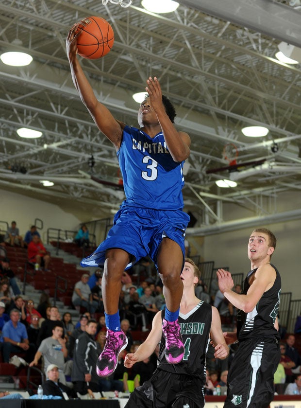 Capital Christian senior guard Uchenna Iroegbu had six points and five rebounds in his team's 54-45 loss to Jackson. 