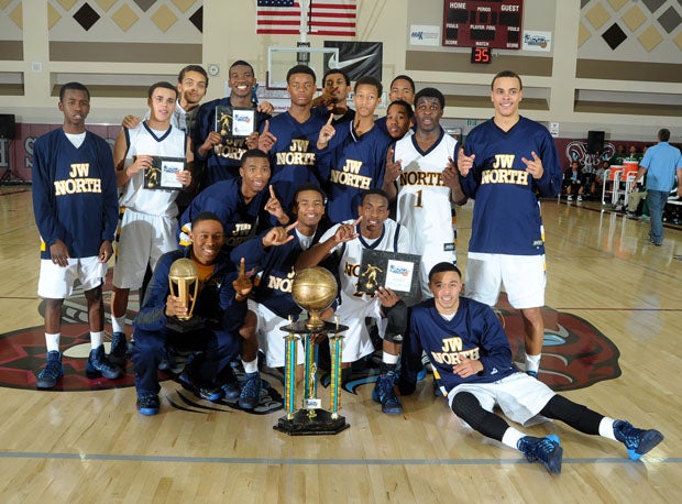 JW North (12-1) got 17 points from Kikymbe Martin, 14 from Deshon Taylor and 11 by Christian Gray to win the Gear to the Max Division with a 61-49 win over Foothill (Henderson, Nev.), which got 14 points each by Jalen Shepard and Austin Sarr and 11 from Torrance Littles. Foothill dropped to 7-3.