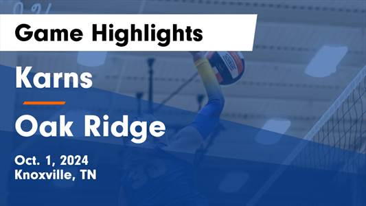 Volleyball Recap: Oak Ridge's Win Ends Ten-Game Losing Streak on