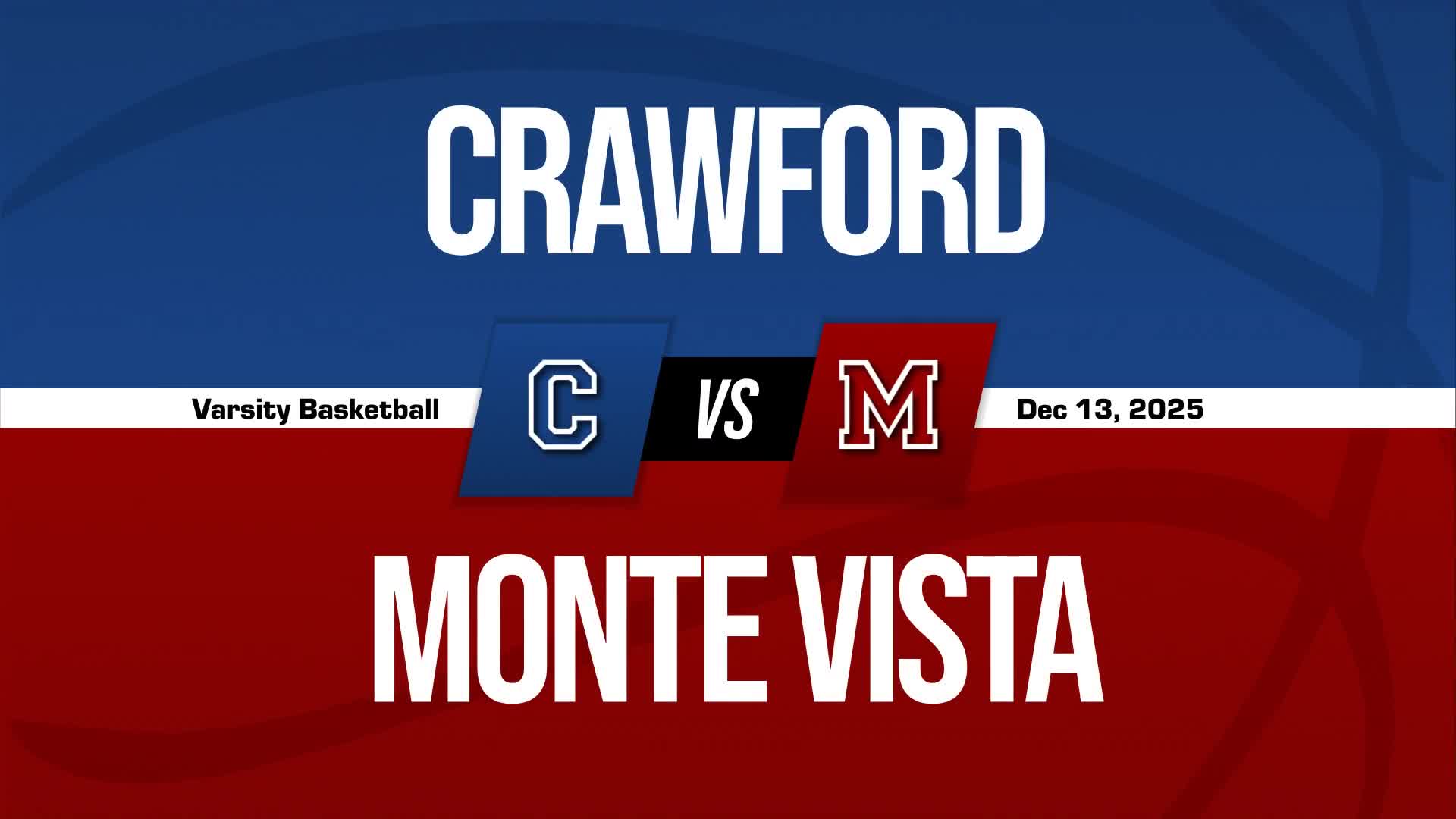 Basketball Recap: Monte Vista Sets Scoring Season-High Against Crawford + How To Watch