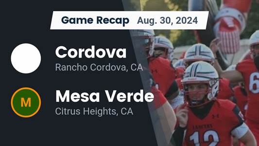Football Recap: Cordova Piles Up the Points Against Valley Christian
