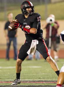 Coppell quarterback Colby Mahon had
two touchdown passes in the victory.