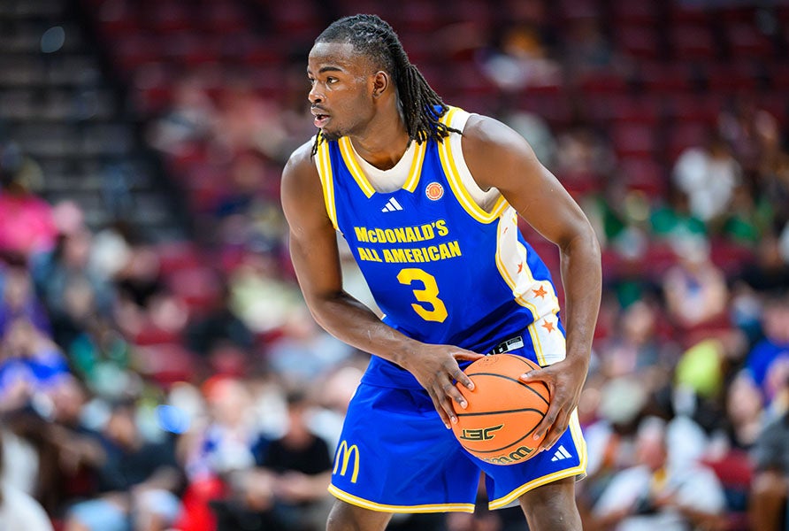 Arizona signee Holt tallied 11 points, five rebounds and four assists on Tuesday to share McDonald All American MVP honors with Jason Crowe. (PHOTO: Jack Beasley)