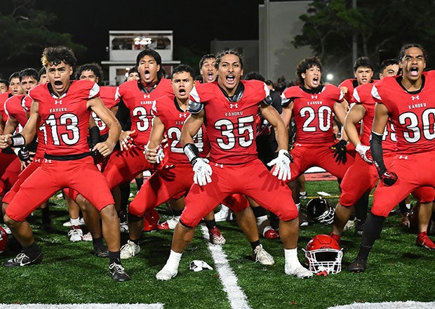 Kahuku has appeared in 15 state championship games during the 2000s, including last year's 21-19 win over Mililani for the Open Division title. (Photo: Heston Quan)
