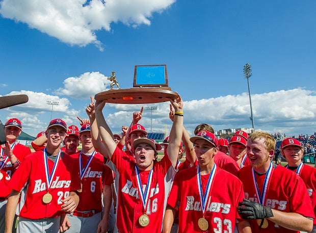 Bellefonte celebrates its 2016 Class AAA state championship.