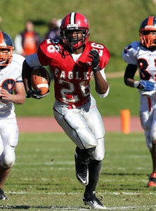 Mabrey had three runs longer than
35 yards that didn't go for TDs.