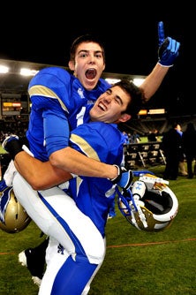 An emotional game deserved an
emotional reaction in this wild
title game.