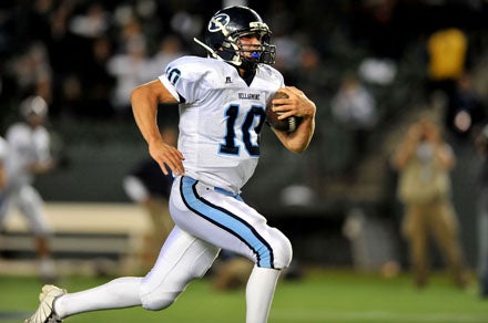 Bellarmine's Travis McHugh scored on a 46-yard run in the second quarter on a 4th-and-2 call.