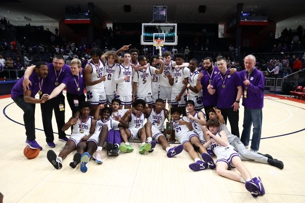 Pickerington Central celebrates its first OHSAA Division I state title since 2012.