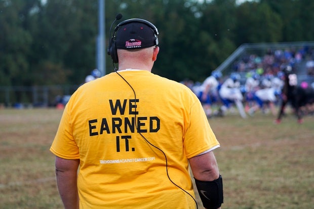 For the second time, Chopticon High School secured its second Touchdowns Against Cancer team championship. Raising $7.474 for St. Jude Children's Research Hospital, the Braves had 82 pledges in the battle to fight childhood cancer. The school also raised $12,013 to lead all schools in 2017.