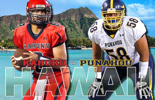 What's better than being a state champion? Being the champion of a beautiful state like Hawaii. Punahou and Kahuku will do battle for that distinction this week.