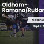 Football Game Recap: Oldham-Ramona/Rutland vs. Castlewood