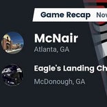 Football Game Recap: McNair Mustangs vs. Eagle&#39;s Landing Christian Academy Chargers