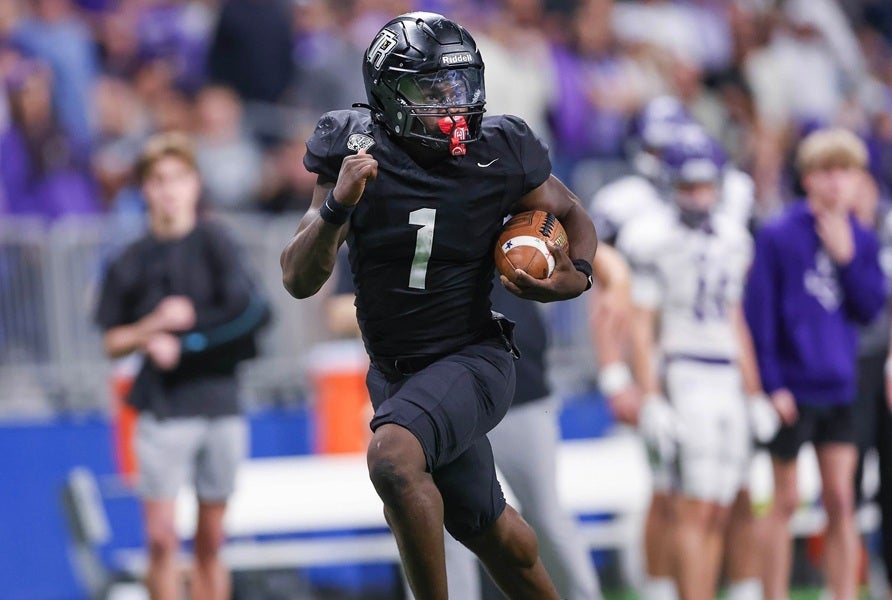 It would take a Herculean effort but Randle running back Landen Williams-Callis could break the career rushing mark in Texas. His quest is among a handful of intriguing storylines to start the 2026 high school football season. (PHOTO: Rhonda Taormina)