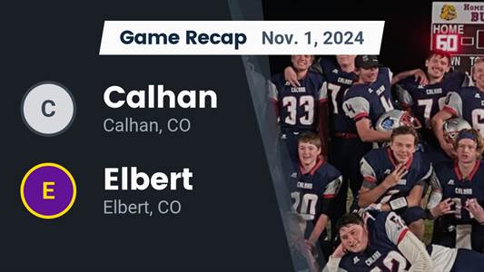 Football Recap: Elbert Takes a Loss