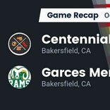 Football Game Recap: Garces Memorial Rams vs. Centennial Golden Hawks