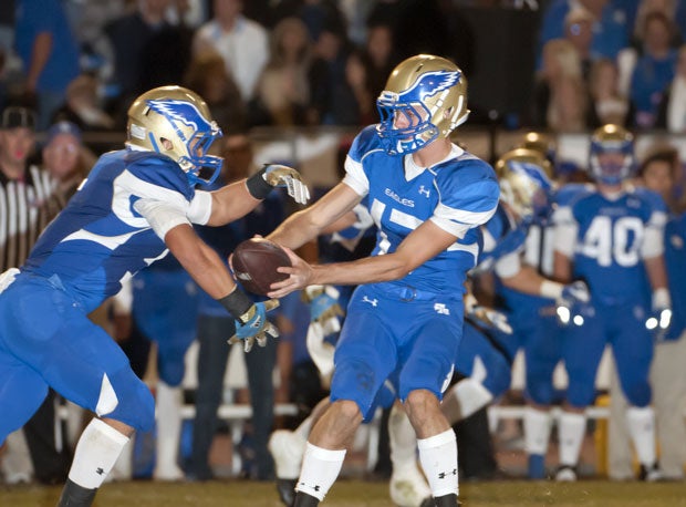 Kyle Sweet is the new quarterback at Santa Margarita and he's kept the ship afloat, as the Eagles can still win the Trinity League by beating St. John Bosco.