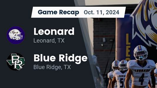 Football Recap: Leonard Piles Up the Points Against S & S Consol
