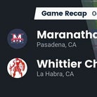 Football Game Recap: Whittier Christian Heralds vs. Maranatha Minutemen