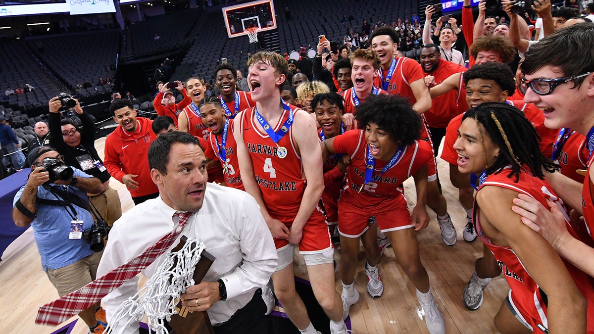 High school boys basketball: Trent Perry comes up big as No. 6 Harvard-Westlake defends CIF Open title 50-45 over No. 14 Salesian