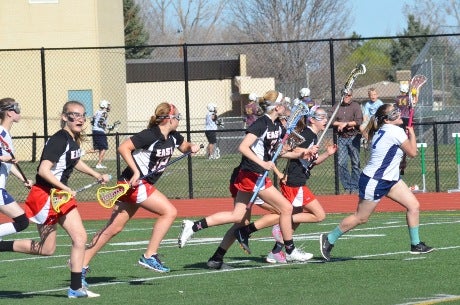 The Denver East lacrosse team has hounded opponents with a spirited attack and stout defense this season.