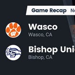 Bishop Union falls short of Wasco in the playoffs